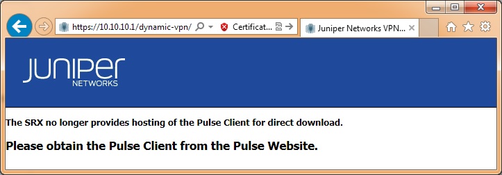 juniper setup client download